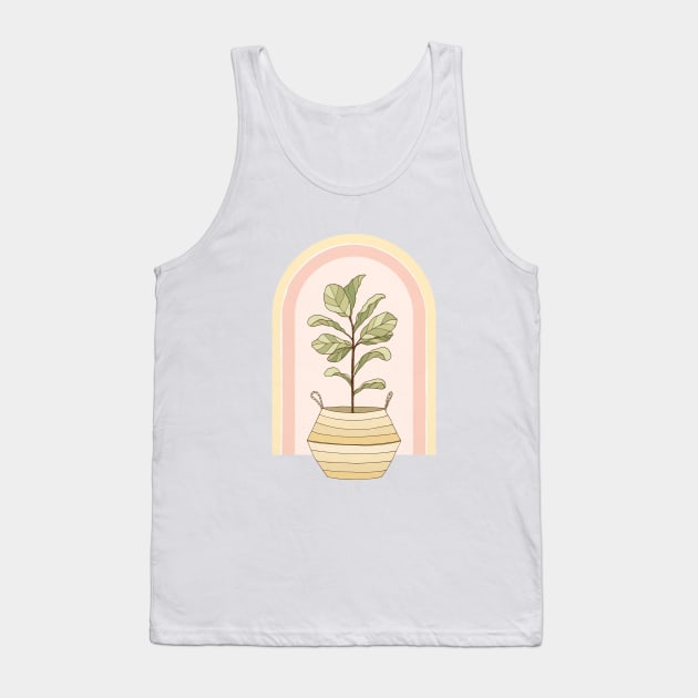 Figgle Leaf Tree Tank Top by Barlena